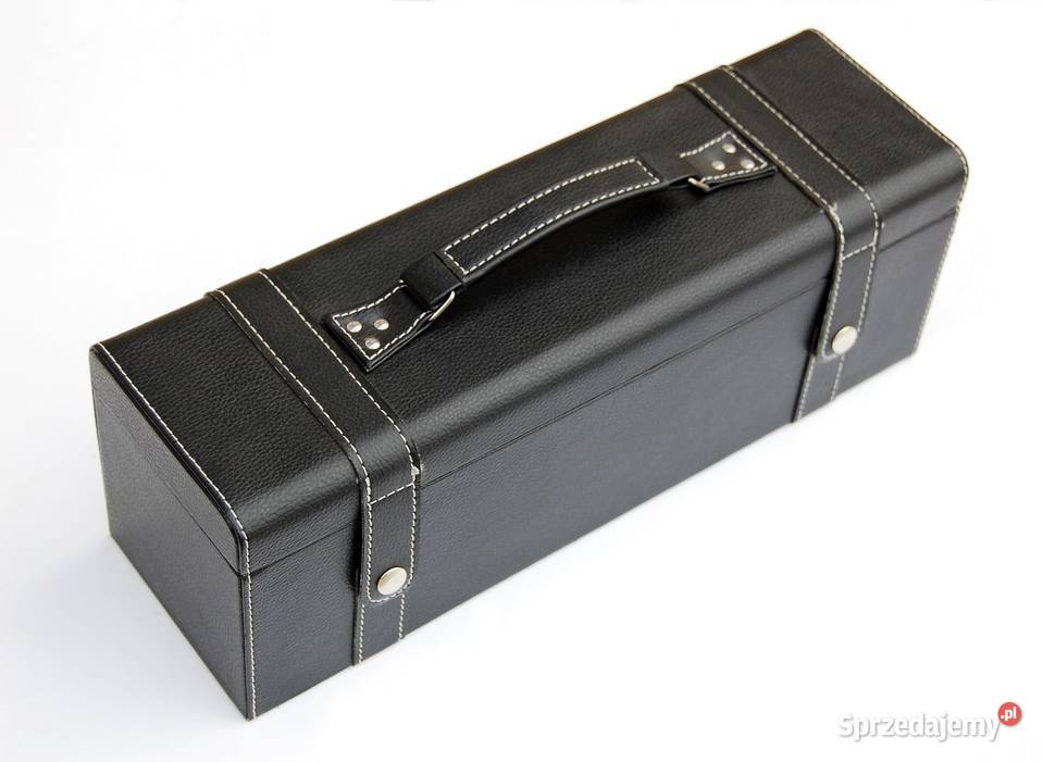 Skrzynka na wino akcesoria winiarskie czarna Lublin