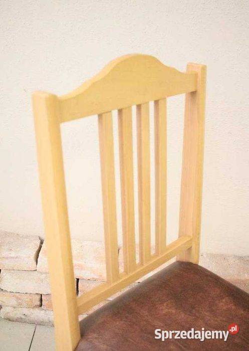 Masywne drewniane krzesła idealne do jadalni sprzedam