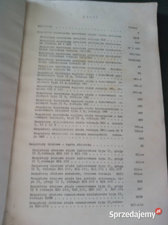 Rezystory Unitra praca zbiorowa dolnośląskie sprzedam