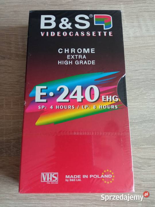B&S Chrome Extra HG E-240 nowa kaseta VHS