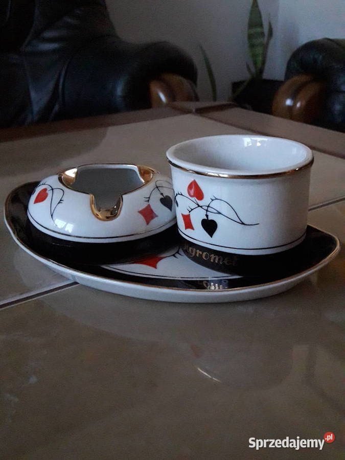 Ćmielów zestaw karciany brydzowy palacza lata 60 lubelskie Janów Lubelski sprzedam