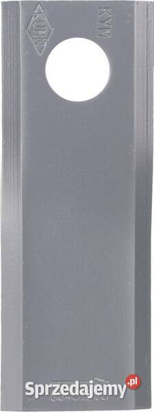 Nożyk kosiarki rotacyjnej lewy 122x45x4 mm otwór
