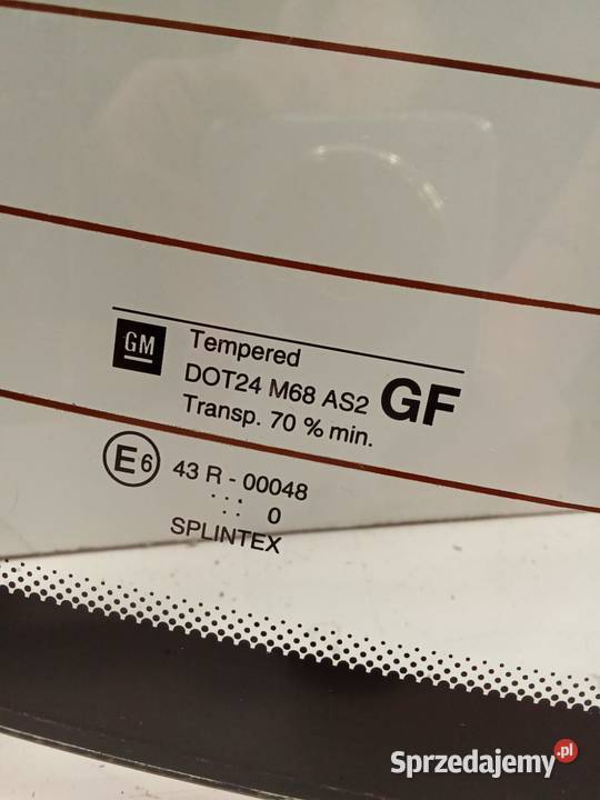 Szyba Tylna Opel Vectra B 9502 Antena Zielona osobowe Bralin