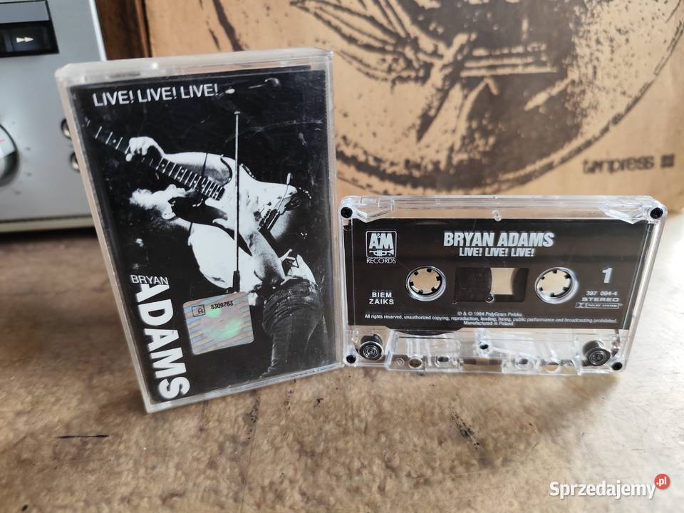 kaseta Bryan Adams Live pop Stargard