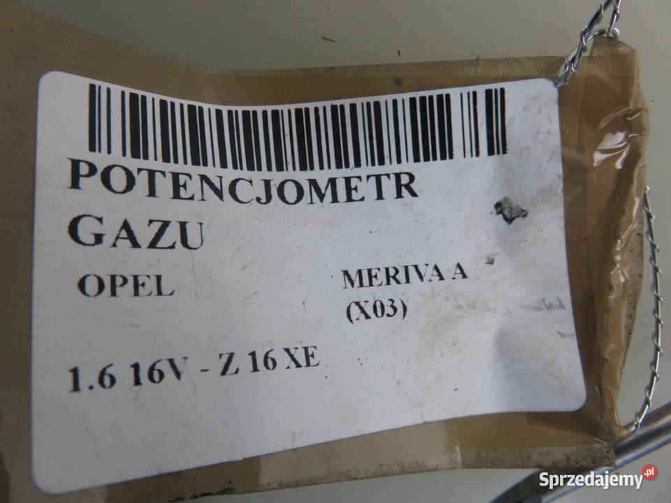 POTENCJOMETR GAZU OPEL MERIVA A 93335443DA małopolskie