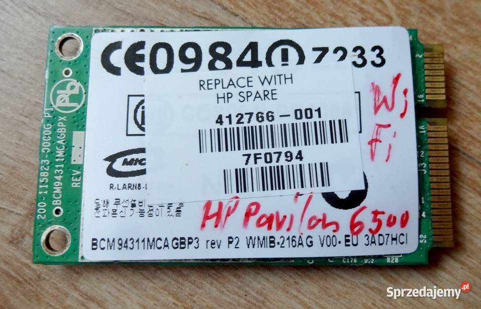 Moduł WiFi BCM94311MCA GBP3 do laptopa HP Komputery i Akcesoria Szczecin