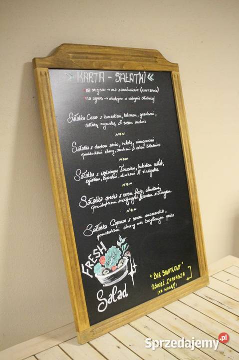 Tablica kredowa gastronomiczna sprzedam