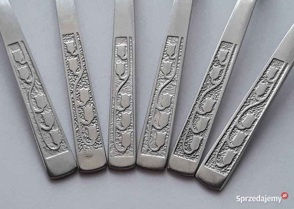 Łyżeczki do mokki kawy KONWALIE Gerlach sztućce śląskie Dąbrowa Górnicza