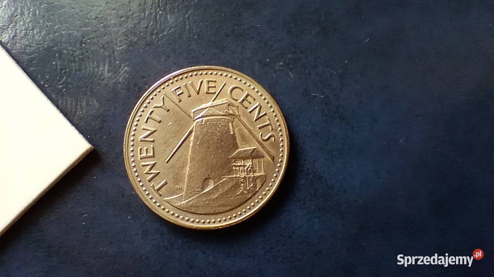 Stare monety 25 cent 1973 Barbados Numizmatyka sprzedam