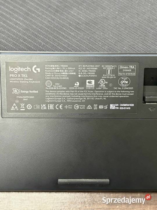 Klawiatura LOGITECH G PRO X TKL Lightspeed warmińsko-mazurskie Elbląg