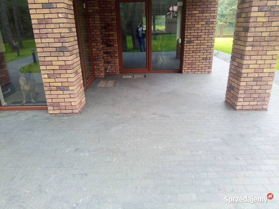 Kostka BRUKOWA GRANITOWA GABRO cięta na podjazdy Gdańsk