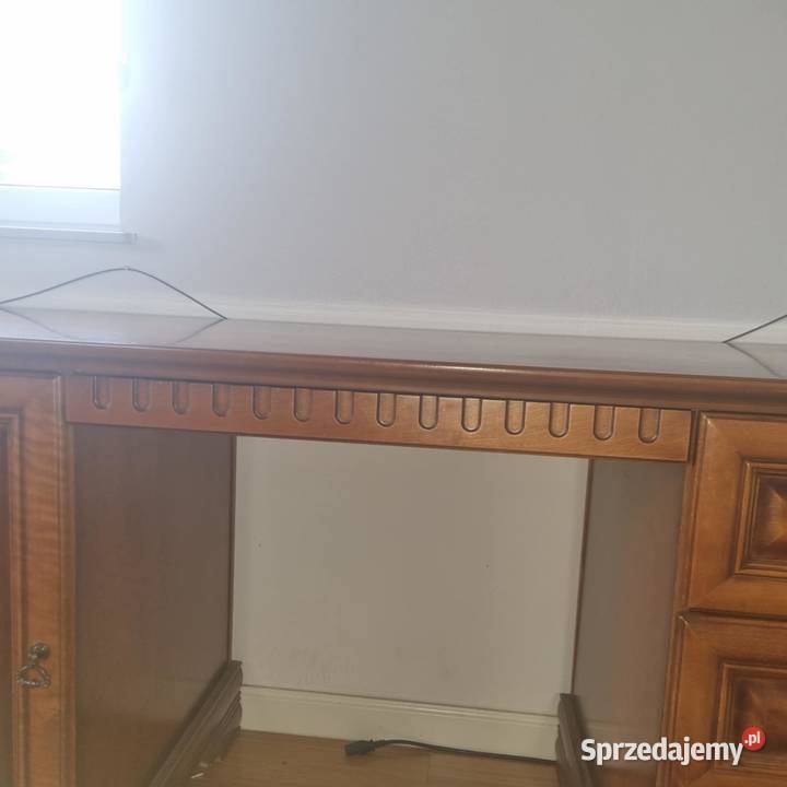 Solidne biurko z litego drewna 15565 Biurka