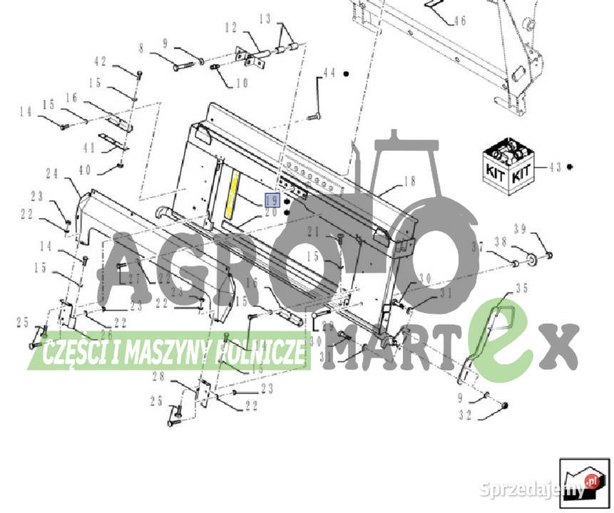 84989266 ZABEZPIECZENIE USZCZELKI CNH Wichrów