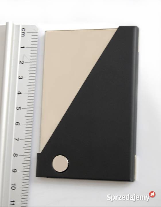 Wizytownik etui na wizytówki stal geometryczny Dla mężczyzn