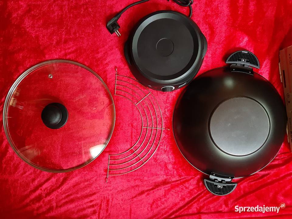 Wok elektryczny Quigg duży nowy 35 made in Piastów