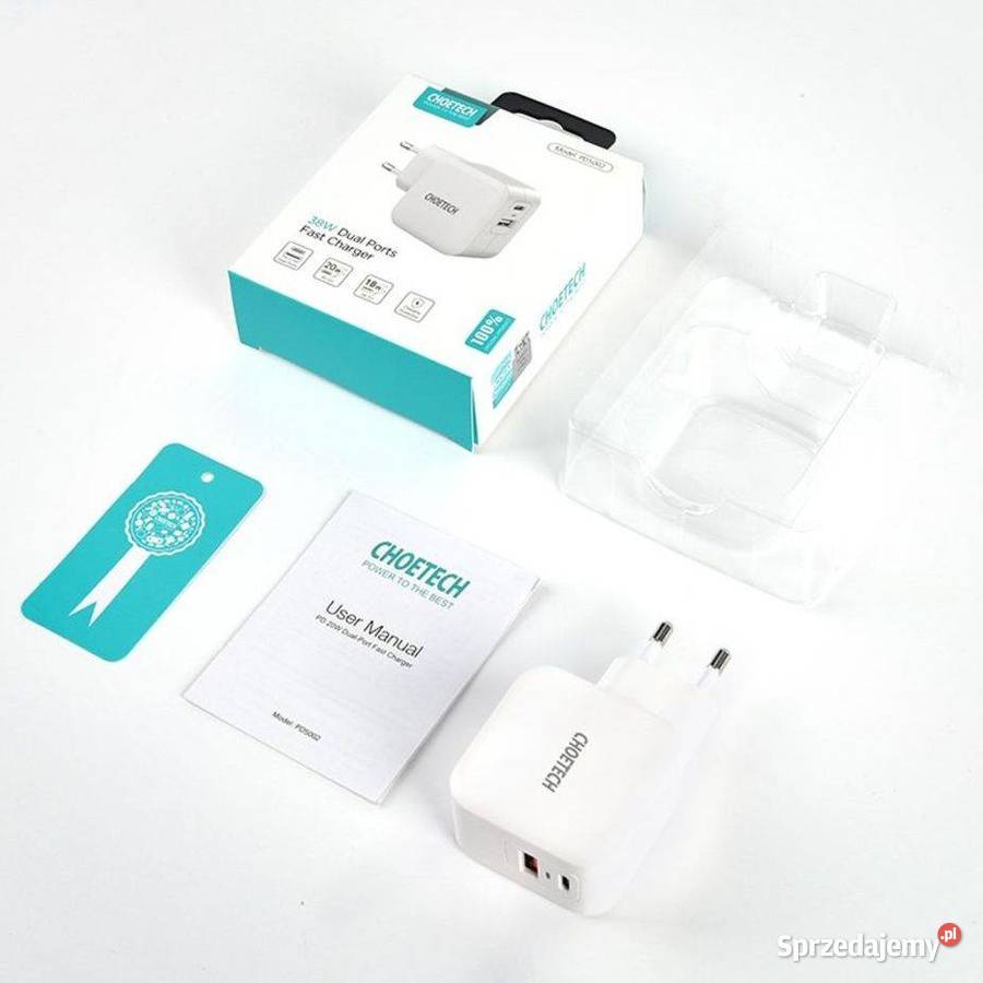 Mocna i szybka ładowarka sieciowa USB typeC QC