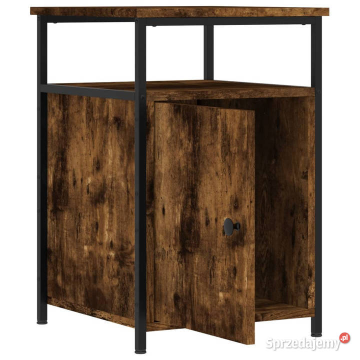 Szafki nocne 2 przydymiony dąb 40x42x60 WM826038 mazowieckie Warszawa