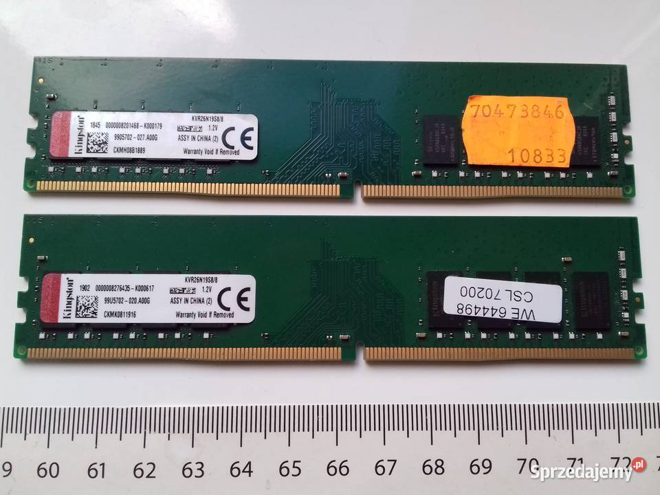 Kingston DDR4 2x8GB16GB PC42666MHz CL19 DDR42666 Bydgoszcz