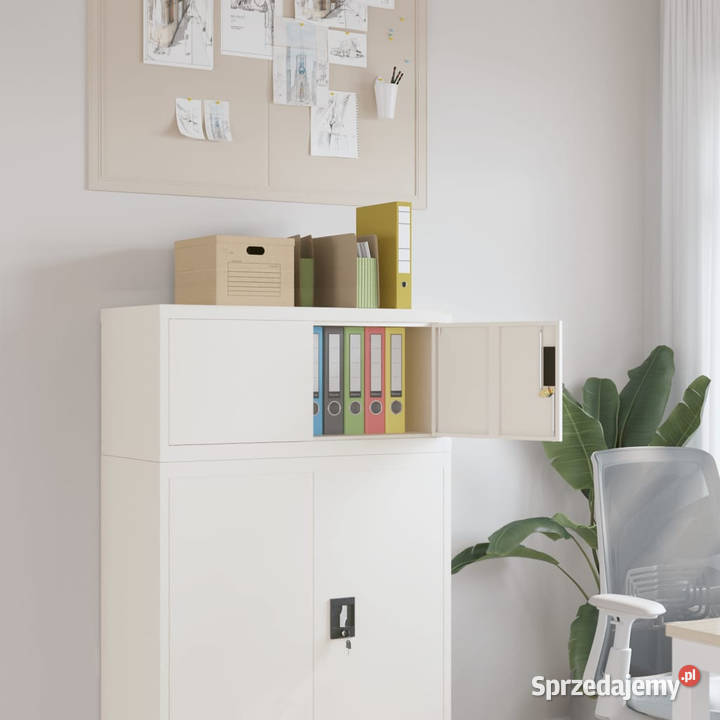 Szafka na dokumenty biała 90x40x40 stalowa mazowieckie Warszawa