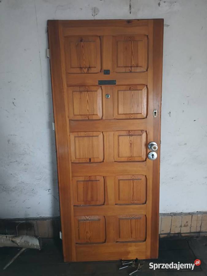 Drzwi drewniane 80 Solidne Hrubieszów sprzedam