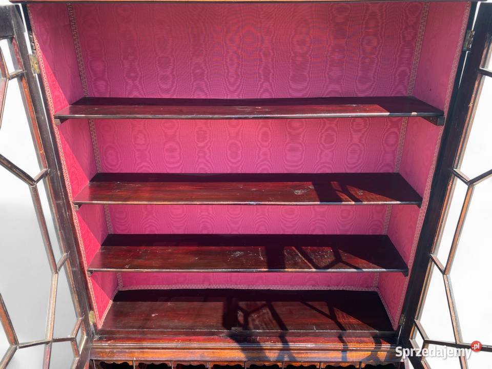 Stary angielski sekretarzyk z witryną antyk zachodniopomorskie Gryfice