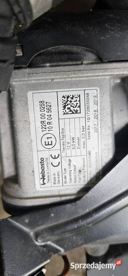 Ogrzewanie postojowe Webasto Volvo V90 S90 Tychy sprzedam