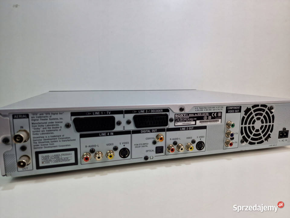 SONY CD RDRGX700 RDR GX 700 Nagrywarka DVD Międzychód