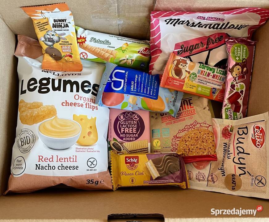 PACZKA słodycze przekąski BEZ GLUTENU dieta Delikatesy Białystok sprzedam