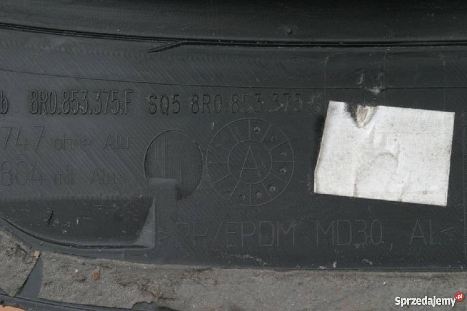 AUDI Q5 SLINE LISTWA PROGOWA TYLNA LEWA Karoseria Bieleń