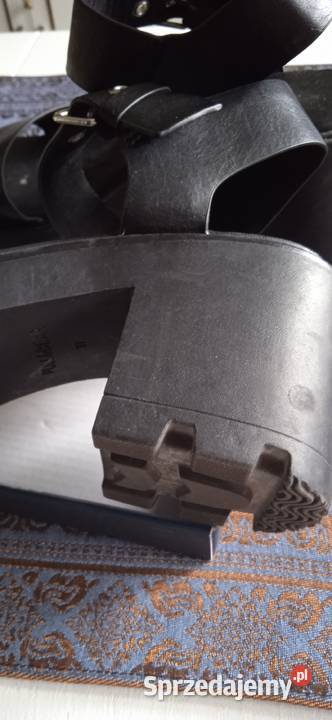 MARKOWE LETNIE SKÓRZANE NA PLATFORMIE Piła