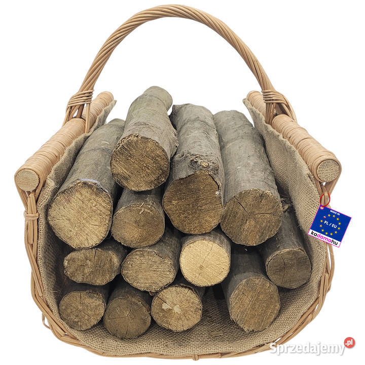 Kosz wiklinowy na drewno z jutą Rynna 50x43x32 Stalowa Wola sprzedam