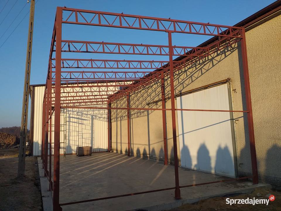 Konstrukcja Stalowa 6x18 m Wiata Magazyn Garaż Rawa Mazowiecka sprzedam