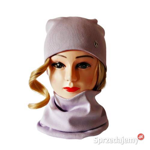 Komplet czapka z kominem na jesień zimę wiosnę mazowieckie Warszawa