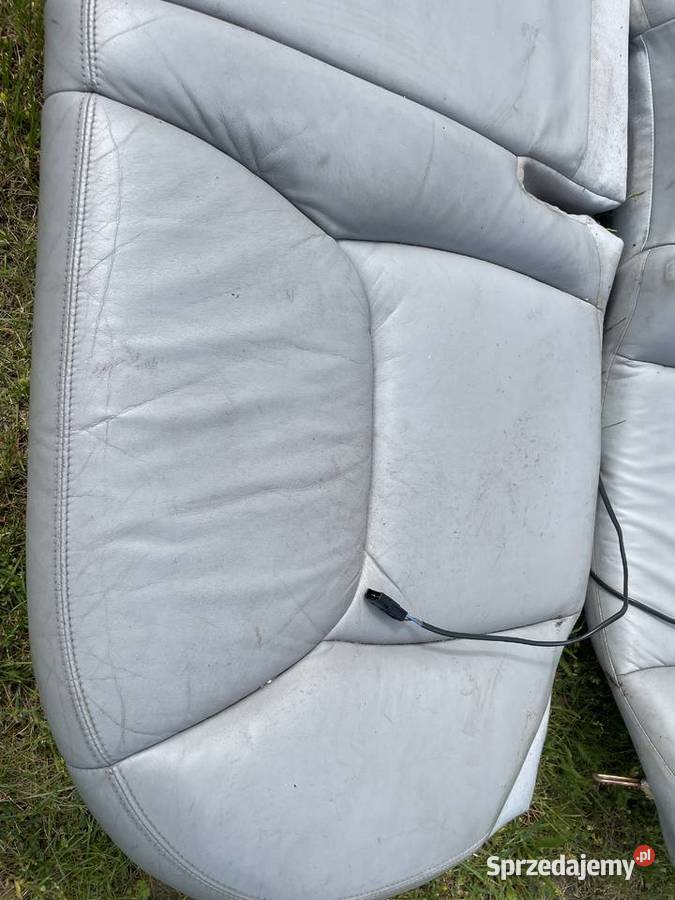 Kanapa tył Mercedes W220 siwa skóra podgrzewana Elbląg sprzedam