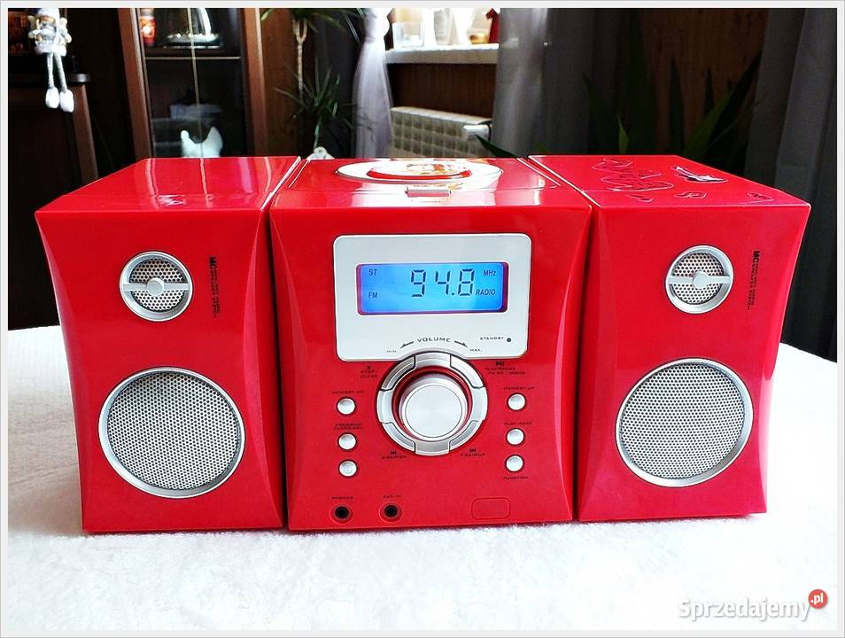 Różowa MINI Wieża CD BigBen Aux Radio lubuskie Żary