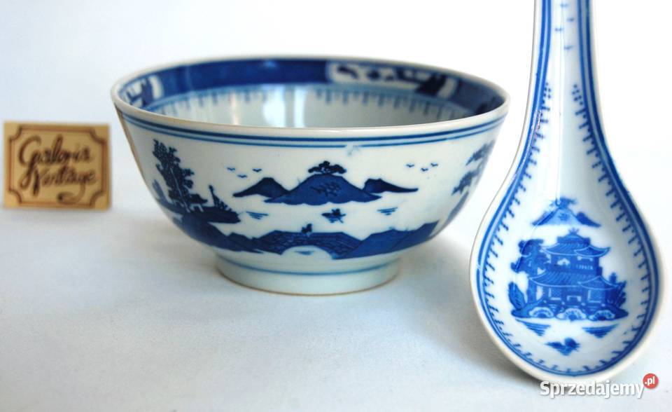 Chińska porcelanowa miska łyżka 6 porcelana lubelskie Lublin