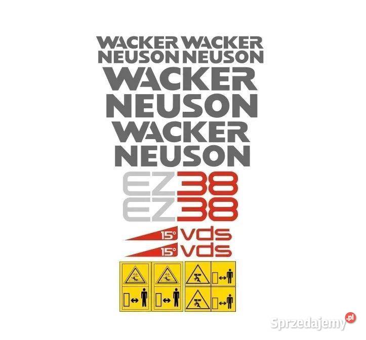 Naklejki oklejenie naklejka WACKER NEUSON EZ38 sprzedam