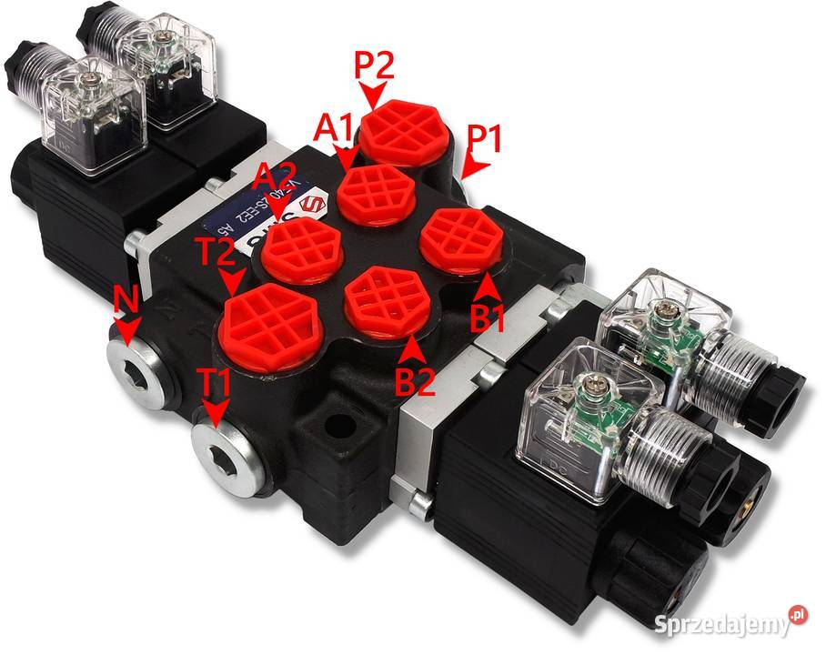 ROZDZIELACZ HYDRAULICZNY ELEKTRYCZNY 6 SEK 40L Części zamienne kujawsko-pomorskie Solec Kujawski