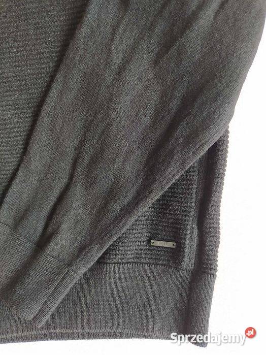 Hugo Boss sweter finest italian yarn XL czarny Rzeszów