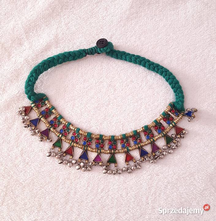 Orientalny naszyjnik afgański boho etno bohemian