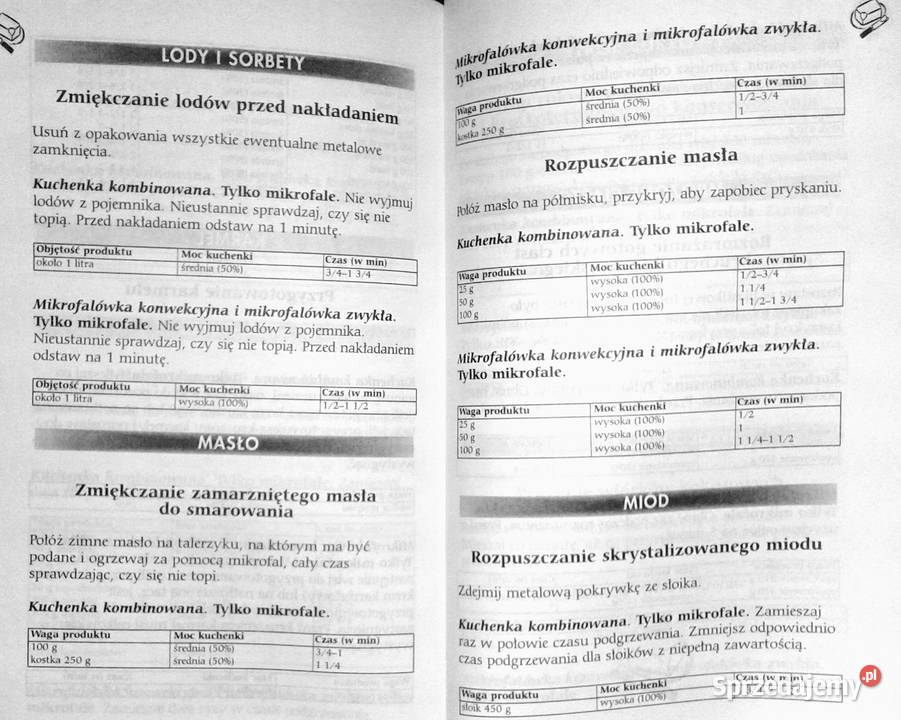 Potrawy z kuchenki mikrofalowej Carol Bowen miękka lubelskie Chełm