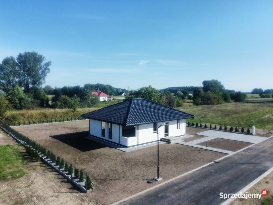 Nowy dom parterowy 105m2 na zamkniętym osiedlu Myślibórz