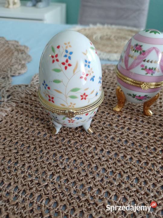 Jajka porcelanowe szkatułki