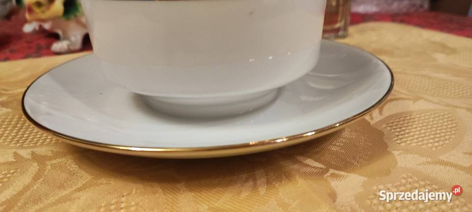 Sosjerka biel złoto kobalt porcelana Winterling Wrocław