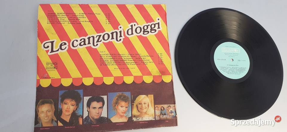 Le canzoni doggiskładanka winyl vintage pamiątka kujawsko-pomorskie Tuszkowo