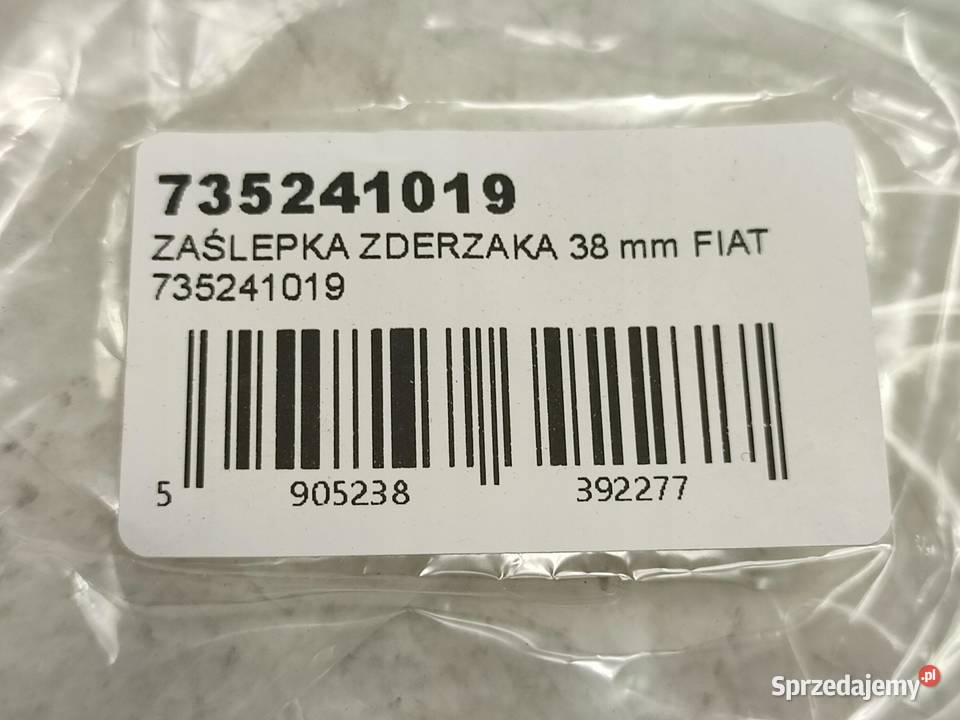 ZAŚLEPKA ZDERZAKA PRZÓD 38mm FIAT SEICENTO osobowe