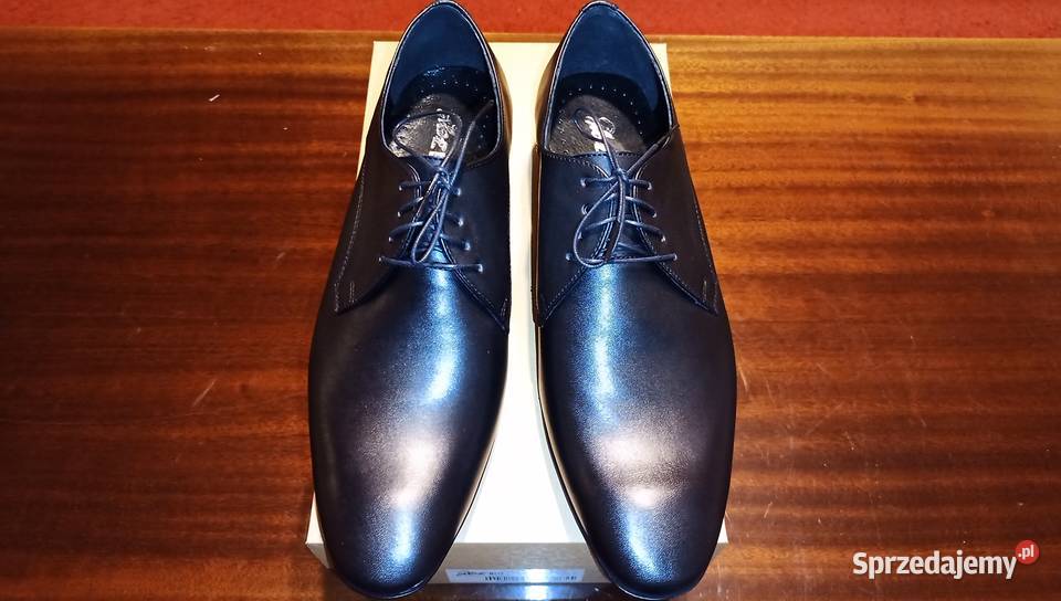 Półbuty galowewizytowe skórzaneeleganckie 42