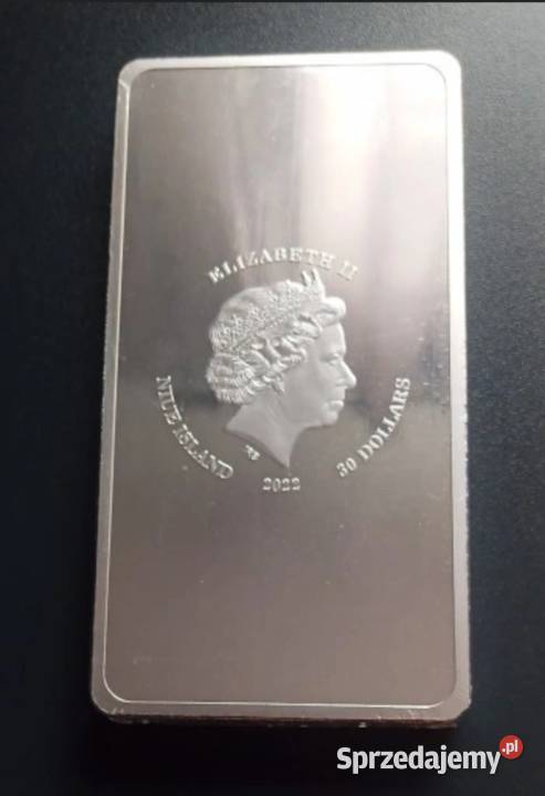 Srebrna sztabkomoneta 1 królowa Elżbieta Gdańsk