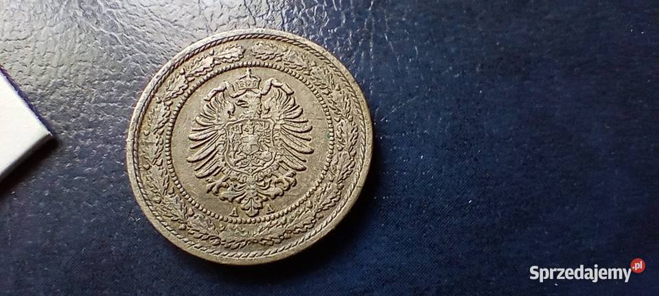 Stare monety 20 fenig 1887 Niemcy Lesko
