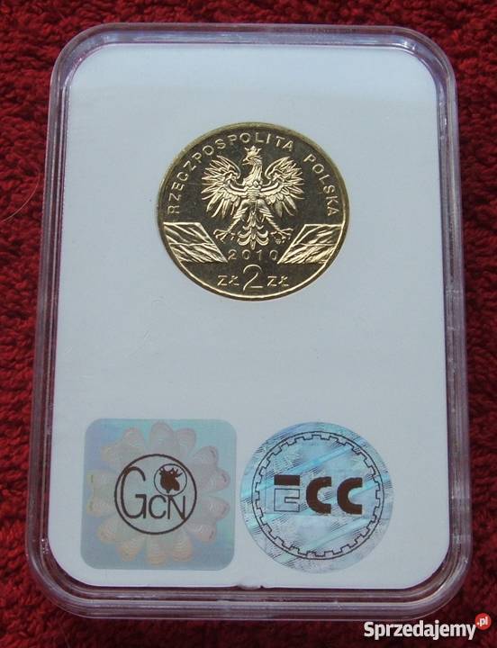 MONETA 2 PODKOWIEC MAŁY 2010 GRADING UNC POLSKA śląskie